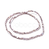 Electroplate Glass Beads Strands GLAA-E036-03B-3