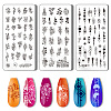 Stainless Steel DIY Nail Art Templates MRMJ-WH0092-014-1