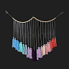 Woolen Yarn Boho Tassel Wall Hanging Ornaments HJEW-WH0071-02-1