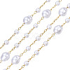 ABS Plastic Pearl Beaded Chains CHS-N003-15-3