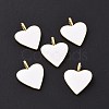 Brass Enamel Pendants KK-P204-14G-E-2