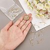16Pcs Brass Stud Earring Findings KK-BC0008-35-3