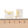 Brass Micro Pave Cubic Zirconia Pendants X-KK-U058-19G-3