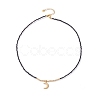 Star & Moon Pendant Necklaces Set for Teen Girl Women NJEW-JN03738-01-4