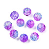 Transparent Crackle Acrylic Beads CACR-N002-10A-3