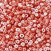 8/0 Opaque Colours Seep Glass Seed Beads SEED-F003-04B-14-3