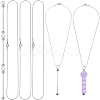6Pcs 304 Stainless Steel Snake Chain Necklaces STAS-SC0020-87-1
