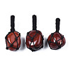 Natural Red Agate Pendants G-N0326-93E-1