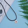Waxed Cotton Cord Necklace Making MAK-S032-2mm-101-5