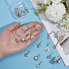 26Pcs 13 Style Alloy Pendant Decorations HJEW-PH02489-3