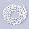 Electroplate Glass Beads Strands EGLA-T013-05M-2