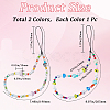 2Pcs 2 Styles Glass & Resin Moblie Straps AJEW-GF0010-06-2