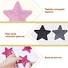 32Pcs 8 Colors Computerized Embroidery Cloth Self Adhesive Patches PATC-HS0001-07-4