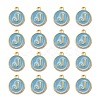 Golden Plated Alloy Enamel Charms ENAM-S118-04J-2