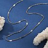 2MM 304 Stainless Steel Curb Chain Necklaces NJEW-T016-13P-2
