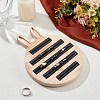 Rabbit Bamboo Ring Displays ODIS-WH0026-12-5