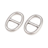 304 Stainless Steel Oval Links Connector Charms STAS-F366-02B-P-2
