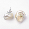 Electroplate Spiral Shell Pendants X-BSHE-L036-02-2