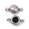 304 Stainless Steel Single Rhinestone Connector Charms STAS-E194-13P-03-2