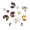 Brass Crimp Tube Beads and Brass Crimp Beads Covers KK-TA0006-01-3