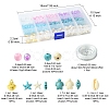 DIY Synthetic Turquoise & Seed Beads Bracelets Making Kits DIY-FS0007-01-4