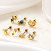 316L Stainless Steel Cubic Zirconia Cartilage Earrings for Women WGF6ABA-06-2