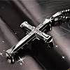 Cross Alloy Crystal Rhinestone Pendant Necklaces for Men FS-WG5CDA8-07-1