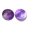 Spray Painted Natural Akoya Shell Pendants SHEL-F007-15B-16-2