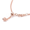 925 Sterling Silver Wheat Chains Necklace for Women STER-I021-02A-RG-3