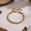 304 Stainless Steel Rope Chain Bracelets for Women LS-AF5599-4-1