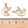 Brass Micro Pave Cubic Zirconia Pendants KK-L222-013G-3