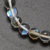 Synthetic Moonstone Beads Strands G-F143-6mm-03-3