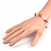 Chips Gemstone Beaded Stretch Bracelets BJEW-JB01825-03-3