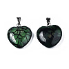 Natural Dragon Veins Agate Pendants G-N0325-14C-2