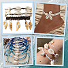 DIY 100Pcs 2 Styles Natural Shell Pendants Necklaces Making Kits DIY-SC0033-11-7