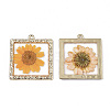 Epoxy Resin Pendants X-RESI-T045-029F-3