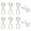 8Pcs 925 Sterling Silver Pendants STER-ME0001-07-1
