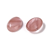 Cherry Quartz Glass Cabochons G-B080-01A-29-2