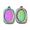 Ion Plating(IP) 304 Stainless Steel Pendant Cabochon Settings STAS-K267-02RC-1