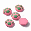 Opaque Resin Cabochons RESI-WH0035-17B-1