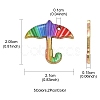 10Pcs 5 Colors Alloy Enamel Pendants FIND-YW0003-30-3