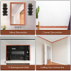 2Pcs Foam 3D Self-Adhesive Waterproof Wallpaper Border DIY-GF0010-19G-4