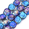 Electroplate Glass Beads Strands EGLA-N008-005-4