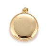 Brass Micro Pave Cubic Zirconia Locket Pendants KK-A161-53G-2