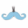 201 Stainless Steel Enamel Pendants STAS-S110-075E-1