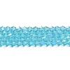 Transparent Electroplate Glass Beads Strands LS-EGLA-A039-T4mm-L20-1