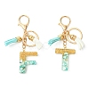 Transparent Epoxy Resin Pendant Keychains KEYC-FS00022-01-2