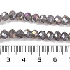 Baking Electroplate Glass Beads Strands DGLA-A039-J8mm-B06-4