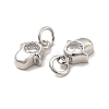 Brass Micro Pave Cubic Zirconia Charms KK-E068-VB233-3