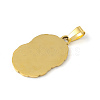 201 Stainless Steel Pendants STAS-C072-01G-3